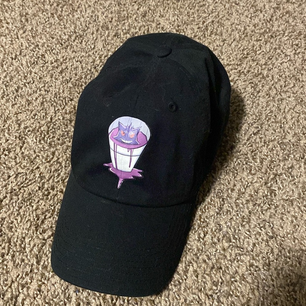 Lean cup printed logo adjustable hat